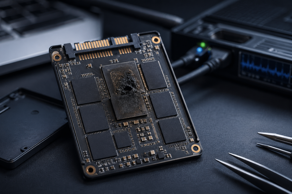 Uszkodzenie kontrolera w dyskach SSD